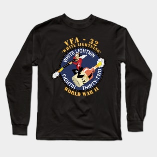 VF-32 - WWII - White Lightning - WWII Long Sleeve T-Shirt